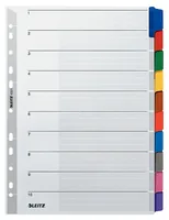 Leitz Register A4, Blanko Blanko - Einteilung: Blanko - Überbreite: Nein - Material: Karton - Detailfarbe: Mehrfarbig