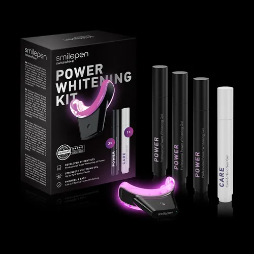 Smilepen Bleaching Power Whitening Kit & Care 7-teilig - Produkttyp: UV-Licht - Set: Ja