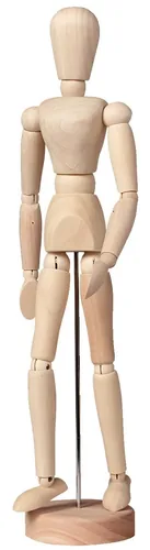 TALENS Gliederpuppe Mann 93400002 30cm, Unlackiertes Holz