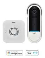 omajin by Netatmo OMA-OVD-01-EU Kabellose Videotürklingel - App kompatibel: Ja - Schutzart: IP65 - Detailfarbe: Weiss - Vandalenschutz: Nein - Anzahl Ruftasten: 1 - Integrierte Kamera: Ja