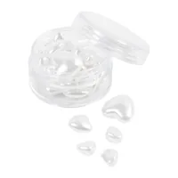 Creativ Company Perlen-Set Wachsperlen Weiss, 7-14 mm - Packungsgrösse: 32 Stück - Durchmesser: 10 mm - 13 mm - 7 mm - Detailfarbe: Perlmutt - Perlenart: Perlenset