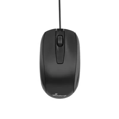MediaRange Maus 3 Tasten kabelgebunden optischen Sensor schw