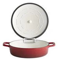 APS Bräter 5 Stars 3 l, Rot - Material: Eisen - Gusseisen - Topfart: Bräter - Kompatible Kochfelder: Backofen - Induktion - Antihaftbeschichtung: Keine Angaben - Detailfarbe: Rot - Spülmaschinenfest: Nein