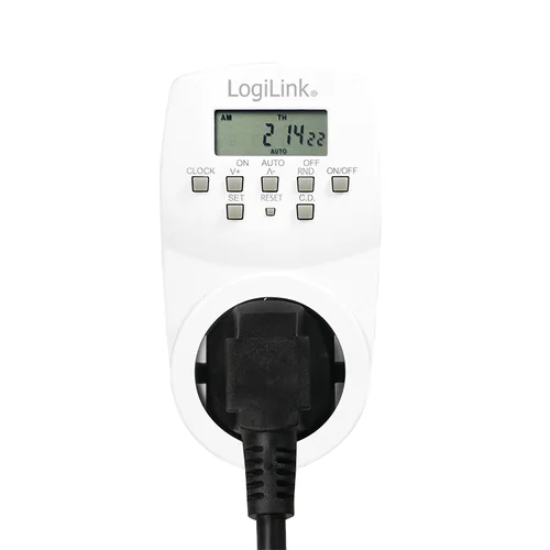 Logilink Zeitschaltuhr, Digitaler Timer, Weiss