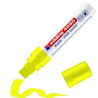 edding Kreidemarker 4090 Neongelb - Strichstärke: 4 mm - Verpackungseinheit: 1 Stück - Oberfläche: Glas - Kreidetafel - Set: Nein - Detailfarbe: Neongelb - Eigenschaft-Stift: Lichtbeständig