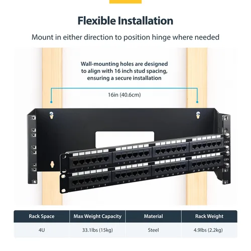 HINGED WALL MOUNTING BRACKET .