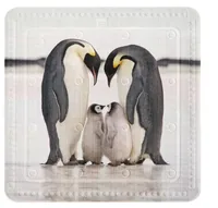 Kleine Wolke Duschwanneneinlage Jackson Pinguin Schwarz/Weiss - Breite: 53 cm - Länge: 53 cm - Detailfarbe: Weiss - Schwarz - Detailmaterial: Polyvinylchlorid (PVC) - Grundmaterial: Kunststoff