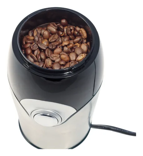 Tristar Kaffeemühle KM-2270 Schwarz/Silber - Detailfarbe: Schwarz - Silber - Ausstattung: Edelstahl Hackmesser - Kabelaufwicklung - Mahlbecher - Mahlfunktion - Sichtfenster - Mahlwerk: Messermahlsystem - Fassungsvermögen: 70 g