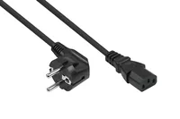 kabelmeister Kaltgeräteverläng. Stecker C14C13 schw. 0,5m