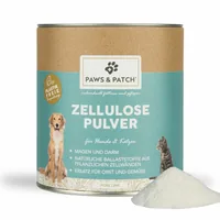 Paws & Patch Hunde-Nahrungsergänzung Zellulose Pulver 250 g - Nahrungsergänzungstyp: Pulver - Tierbedürfnis: Verdauung - Magen & Darm - Zertifikate: Keine Zertifizierung - Produkttyp: Ergänzungsfutter - Packungsgrösse: 250 g - Cannabinoide: Keine