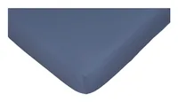 Nobilium Fixleintuch Nela 180-200 x 200 cm, Moonlight Blue - Nachhaltigkeit: OEKO-TEX® STANDARD 100 - Grösse: 180-200 x 200 cm - Matratzenhöhe bis: 35 cm - Detailfarbe: Sky Blue - Detailmaterial: Elasthan - Grundmaterial: Baumwolle (CO)