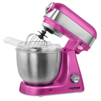 Rotel Küchenmaschine U445CH3 Pink - Funktionen: Schlagen - Rühren - Mixen - Kneten - Detailfarbe: Pink - Gerätetyp: Küchenmaschine - Leistungsaufnahme Betrieb: 1000 W - Timerfunktion: Nein - Display vorhanden: Nein