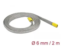 Delock Kabelschlauch zur EMV Abschirmung 2 m x 6 mm Grau - Detailfarbe: Grau - Breite: 6 mm - Länge: 2 m - Ausstattung Kabelmanagement: Elastisch - Produkttyp: EMV Abschirmung - Verpackungseinheit: 1 Stück