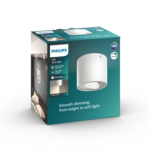 Philips Dimmable LED Phase Ceiling/Wall Spotlight 6.5W
