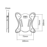 VALUE 17.99.1141 TV mount/stand Black