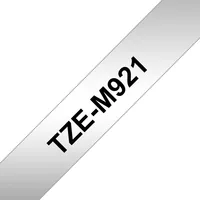 BROTHER P-Touch TZE-M921 black on silver-matte 9mm 8m