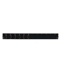 EFB Bestckte 12 Port Frontblende mit 6 x SC Duplex Kupplung OS2 vertikal, schwarz
