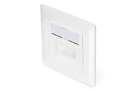 Digitus CAT 6A class EA network socket, design-compatible, shielded, flush-mounted