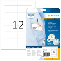 HERMA Namens-Einsteckschild. A4 75x40 mm weiß Karton 300 St.