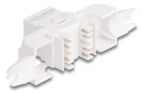 Delock Keystone-Modul RJ45 Buchse zu LSA Cat.6A UTP 180° - Modultyp: Keystone - Anschluss Front: Buchse RJ-45 - Anschluss Rück: LSA - Medientyp: Netzwerk - Schirmung: Nein - Detailfarbe: Weiss
