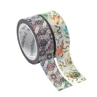 Paperblanks Washi Tape 2 Stk. Chakra/Shankha Washi - Detailfarbe: Grau - Länge: 10 m - Set: Ja - Breite: 15 mm
