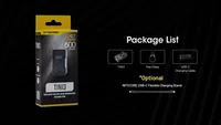 Nitecore Taschenlampe TINI3 600 lm, Grau - Einsatzbereich: Outdoor & Camping - Betriebsart: Akkubetrieb - Leuchtmittel: LED - Wasserfest: Ja - Leuchtweite: 90 m - Max. Laufzeit: 85 h