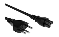 FURBER.power Netzkabel C5-T12 1.8 m Schwarz - Anzahl Leiter: 3 - Detailfarbe: Schwarz - Kinderschutz: Ja - Steckereigenschaften: Angespritzt - Steckertyp Ausgang: C5 - Leiterquerschnitt: 0.75 mm²