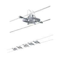 Paulmann Seilsystem Mac II Basisset GU5.3 max. 5 x 10 W - Lampensockel: GU5.3 - Smart Home: Ja - Lichtfarbe: Warmweiss - Lichtstärke: 0 lm - Dimmbar: dimmbar - Anzahl Lampen: 5