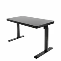 seville classics Stehtisch Airlift 1.2 x 0.6 m, Schwarz - Tiefe: 61 cm - Breite: 121.9 cm - Material: Stahl - Höhe: 120 cm - Gewicht: 34.93 kg - Belastbarkeit: 80 kg