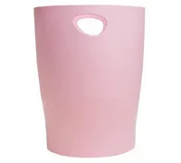 Exacompta Papierkorb Ecobin AutentiK, 15 l, Bonbonrosa - Fassungsvermögen: 15 l - Höhe: 33.5 cm - Anzahl Behälter: 1 - Material: Recycling-Kunststoff - Detailfarbe: Pink - Form: Rund