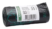 Webstar Kehrichtsack Recycled 35 l, 20 Stück - Parfümiert: Nein - Eigenschaften: Aus recyceltem Material - Herstellungsort CH - Verpackungseinheit: 20 Stück - Volumen: 35 l - Trageriemen: Nein - Material: Polyethylen (PE)