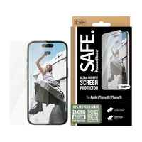 SAFE. Displayschutz Ultra Wide Fit iPhone 15/iPhone 16 - Kompatible Hersteller: Apple - Mobiltelefon Kompatibilität: iPhone 15 - iPhone 16 - Folien Effekt: Stossfest - Kratzfest - Verpackungseinheit: 1 Stück - Eigenschaften: Keine Eigenschaft