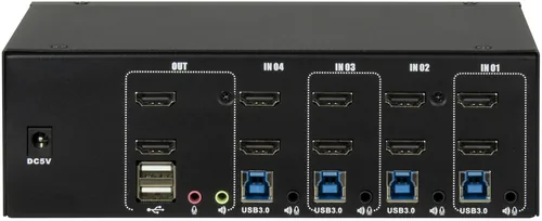 Inter-Tech AS-42HUS KVM switch Black