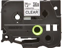 TZE-161 TAPE 36 MM - LAMINATED 8M BLACK ON COLORLESS