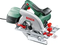Bosch Handkreissäge PKS 55 A - Ausstattung: Ohne Zubehör - Für Material: Holz - Set: Nein - Produktkategorie: Handkreissäge - Werkzeugaufnahme: Spindelarretierung - Akkusystem: Keine