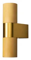 Konstsmide Wandleuchte Temi Up Down, 2 x GU10, 7W, Gold - Smart Home: Nicht kompatibel - Dimmbar: dimmbar - Anwendungsbereich: Outdoor - Betriebsart: Netzbetrieb - Zusätzliche Ausstattung: Keine - Lampensockel: GU10