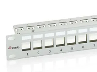 Equip 19 Patchpanel 24xKeystones FTP 1U LSA110 RAL7035