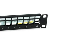 Equip 10 Patchpanel 12xKeystones FTP 1U RAL9005