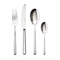 Sambonet Besteck-Set Linear 24-teilig, Silber - Produkttyp: Besteck-Set - Material: Edelstahl 18/10 - Griffmaterial: Edelstahl 18/10 - Detailfarbe: Silber - Anzahl Teile: 24 Teile - Spülmaschinenfest: Ja