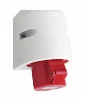 STEFFEN Wandsteckdose CEE 32A 5L 6 h 400 V IP44 - Steckertyp: CEE 32 - Schutzklasse: IP44 - Kennfarbe: Rot - Montage: Aufputz - Uhrzeit-Stellung: 6 h - Max. Strom: 32 A