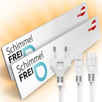 Technaxx Infrarotheizer Anti-Schimmel Dry Set M1+M2 55 W - Detailfarbe: Weiss - Leistungsaufnahme Betrieb: 55 W - Thermostat: Nein - Produkttyp Heizgeräte: Infrarot-Heizer - Ausstattung: Überhitzungsschutz - Montagemöglichkeiten: Freistehend - Wand