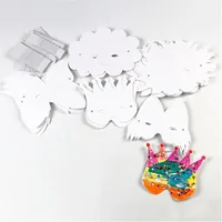 Creativ Company Partyaccessoire Masken 100 Stück - Packungsgrösse: 100 Stück - Produkttyp: Maske - Material: Karton - Detailfarbe: Weiss - Motto: Universal