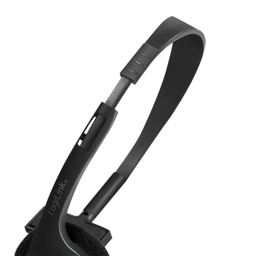LogiLink HS0054 headphones/headset Wired Head-band Office/Call center Black