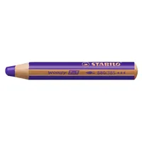 STABILO Farbstifte Woody 3 in 1 Violett - Verpackungseinheit: 1 Stück - Set: Nein - Detailfarbe: Dunkelviolett - Eigenschaft-Stift: Wasservermalbar - Deckend - Farbstifte & Wachsmalstifte-Art: Farbstifte - Anwender: Kreativbedarf