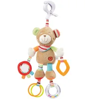 fehn Activity-Teddy Classic Stars - Material: Kunststoff - Plüsch - Polyester - Stoff - Velour - Zubehörtyp: Kinderwagenspielzeug - Detailfarbe: Mehrfarbig