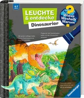 Ravensburger Kinder-Sachbuch WWW Leuchte und entdecke: Dinosaurier - Sprache: Deutsch - Altersempfehlung ab: 4 Jahren - Einband: Spiralbindung - Anzahl Seiten: 16 - Thema: Wieso? Weshalb? Warum? - Altersgruppe: Kleinkinder