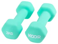 KOOR F00912 dumbbell Fixed-weight dumbbell 2 kg 2 pc(s)