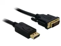 DELOCK Displayport Kabel DP -> DVI241 StSt 1.00m schwarz