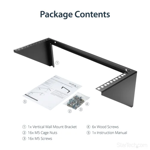 1U 19 WALL MOUNT RACK BRACKET .