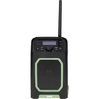 Imperial DAB+ Radio Dabman OR 5 Schwarz/Grün - Widerstandsfähigkeit: IP65 - Radio Tuner: DAB+ - FM - Stromversorgung: Akkubetrieb - Detailfarbe: Grün - Schwarz - Streaming Formate: Keine - Ausstattung: Display - Equalizer - Schlummerfunktion - Senderspeic